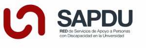 Logotipo de la Red de Servicios de Apoyo a Personas con Discapacidad en la Universidad (SAPDU)