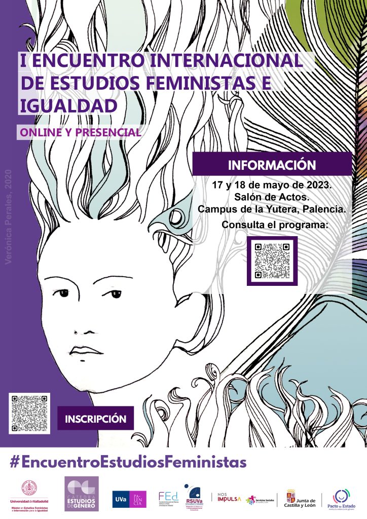 Cartel I Encuentro de Estudios Feministas e Igualdad.